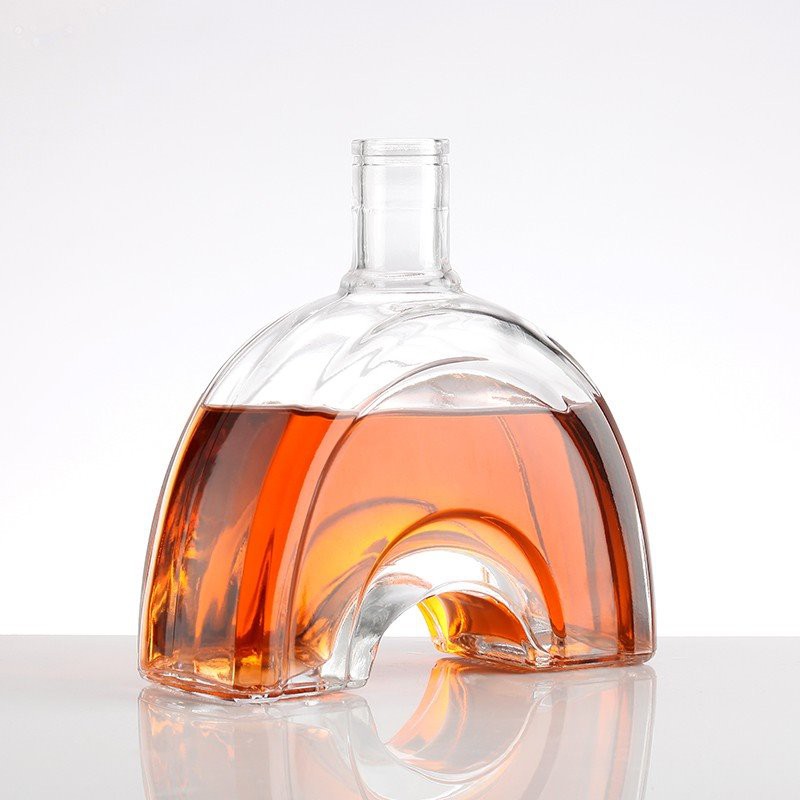 Clear glass bottle
