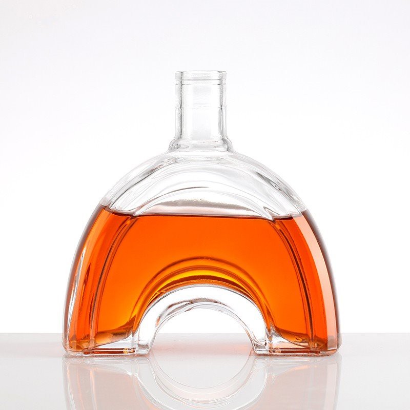 Clear glass bottle