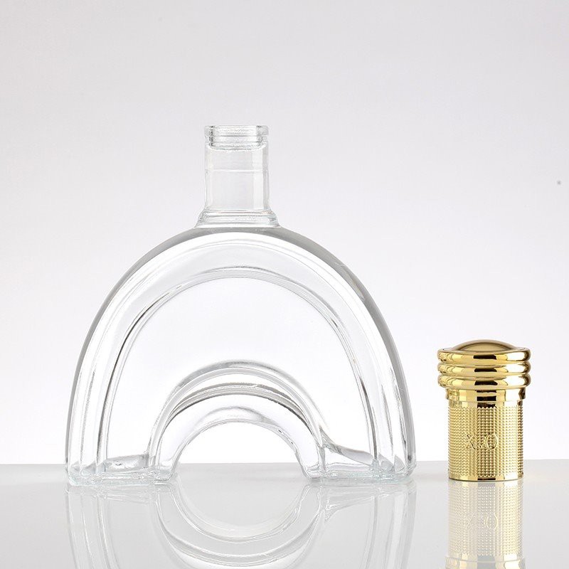 Clear glass bottle