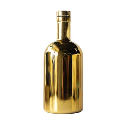 750 ml galvaniseeritud viski viina klaaspudel