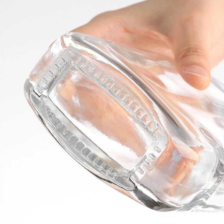 Round Glass Material 500 ML Glass Bottle For Liquor