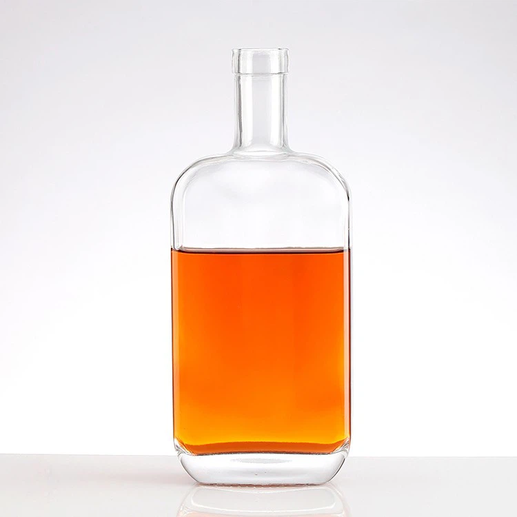 Round Glass Material 500 ML Glass Bottle For Liquor